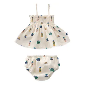 Baby Smock Set - Gardenia