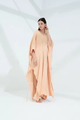 Sande Linen Kaftan Peach