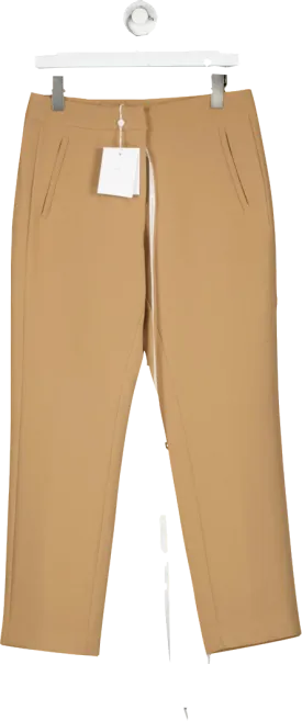 Aavelle Beige Classic Trousers In Camel UK M