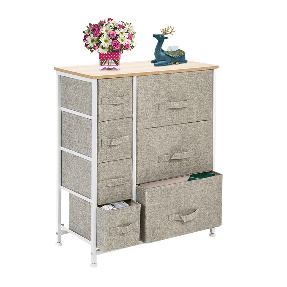 AMYOVE Dresser with 7 Drawers Furniture Storage Tower Unit Storage Rack