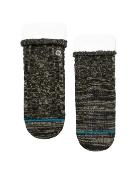 Aspen Slipper Socks in Washed Black