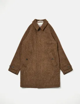 Light Brown Beams Plus Harris Tweed Coat with Enhanced Features