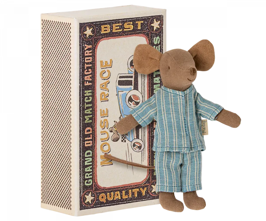 Big Brother Mouse in Matchbox - Blue Pajamas