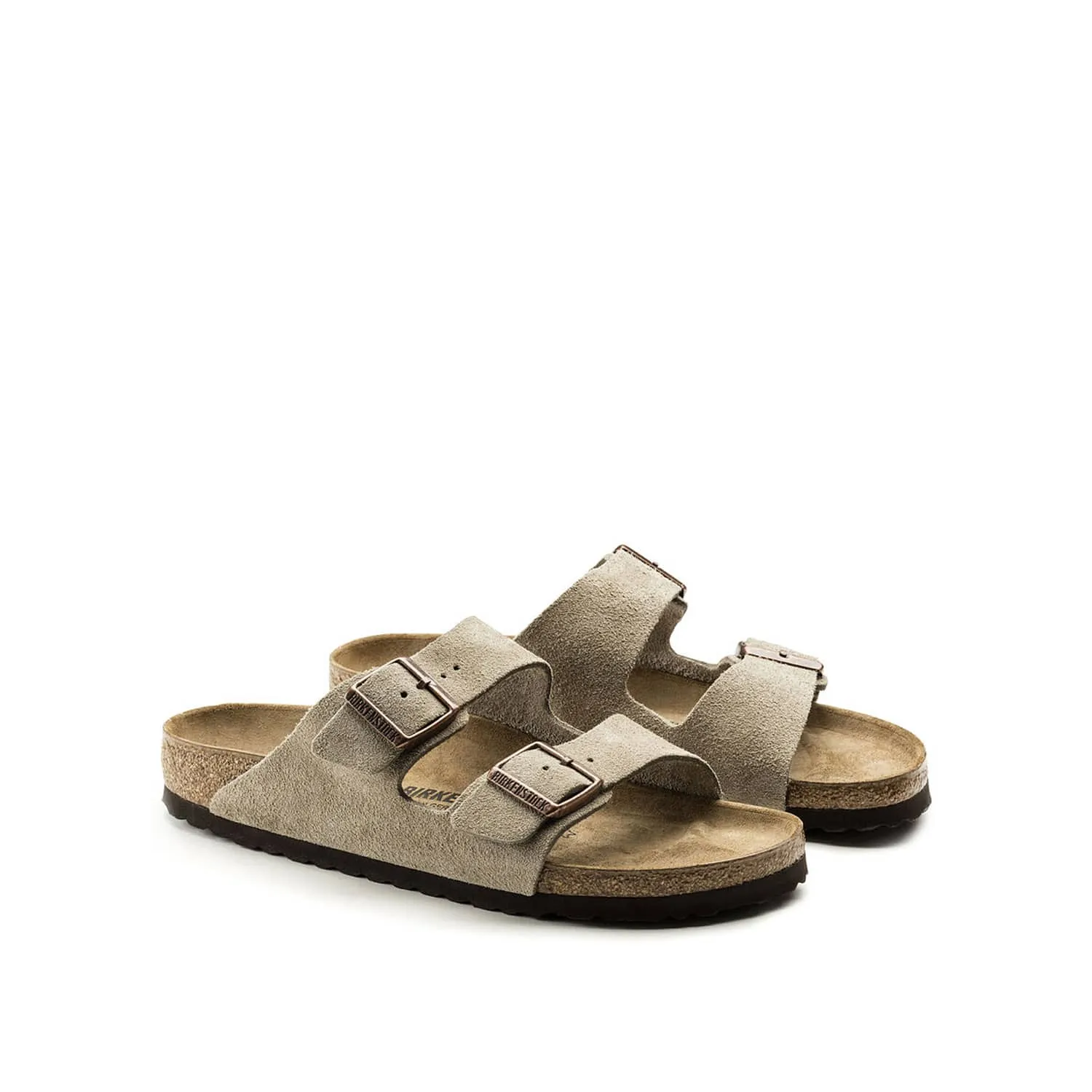 Birkenstock Arizona Soft Footbed Suede Leather Taupe