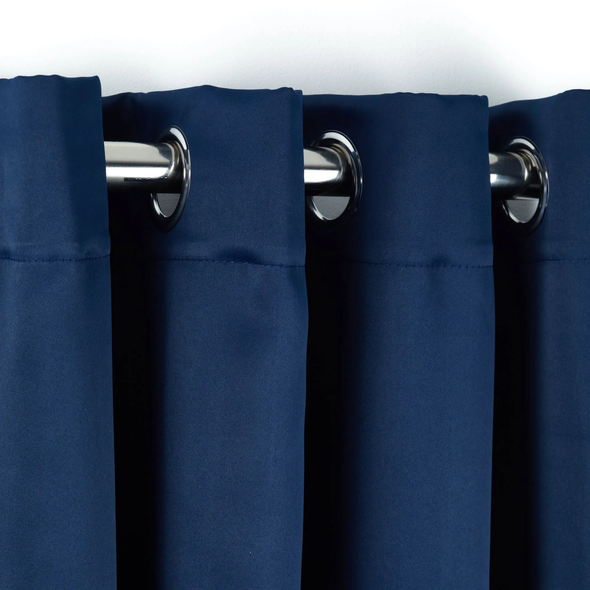 Cali Navy Blue Thermal Blackout Eyelet Door Curtain