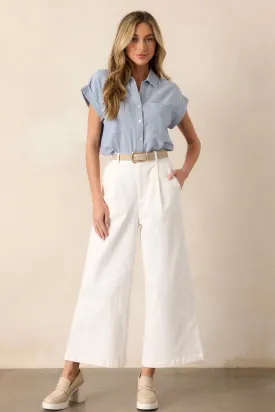 Call It Fate Ivory Wide Leg Jeans