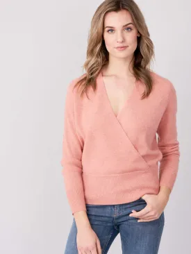 Cashmere Sweater With Wrapped Front