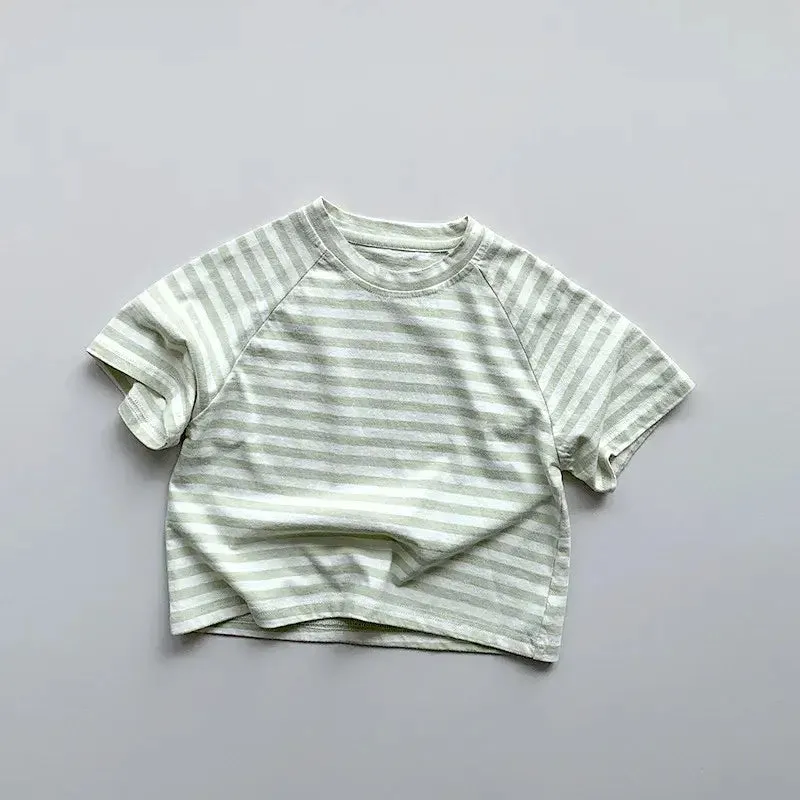 Children's Short Sleeve Striped Tee