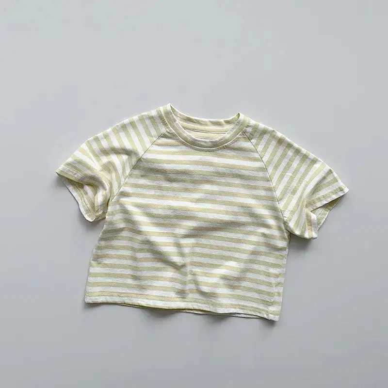 Children's Short Sleeve Striped Tee