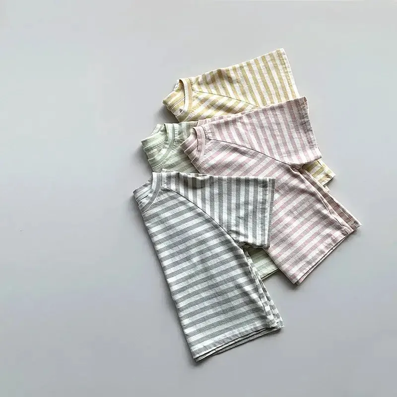 Children's Short Sleeve Striped Tee