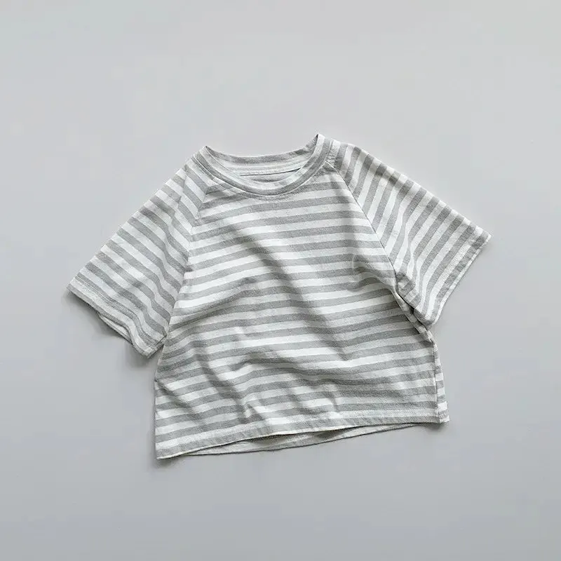 Children's Short Sleeve Striped Tee