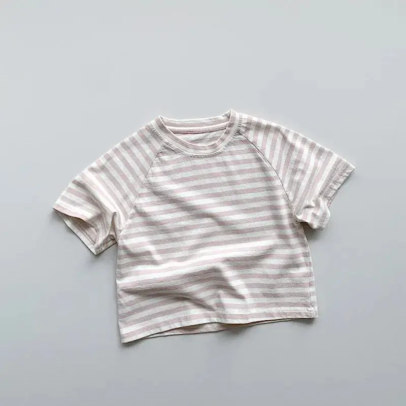 Children's Short Sleeve Striped Tee