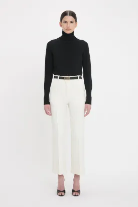 Cropped Kick Trouser In Ivory