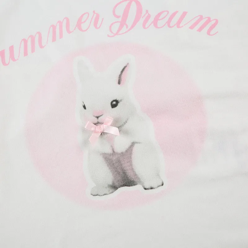 Cute Bunny Print Cami Top