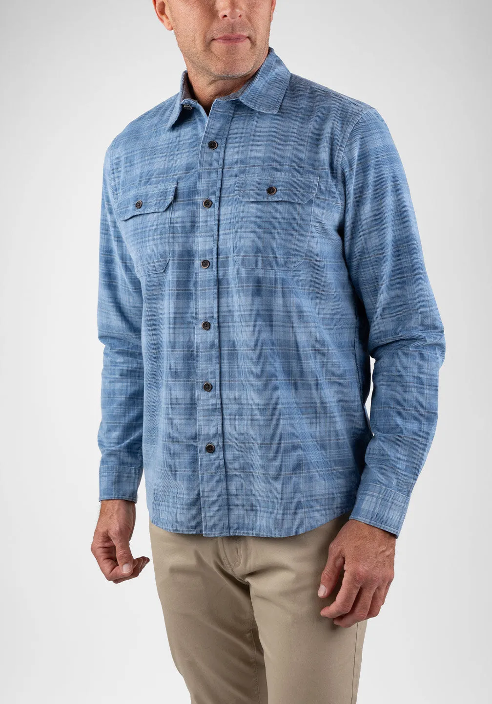 Indigo Corduroy Shirt