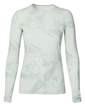 Le Bent Women's Fractal Lightweight Crew - Sea Foam