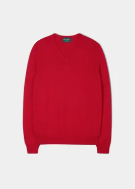 Rothwell Cotton Cashmere Jumper In Rosso