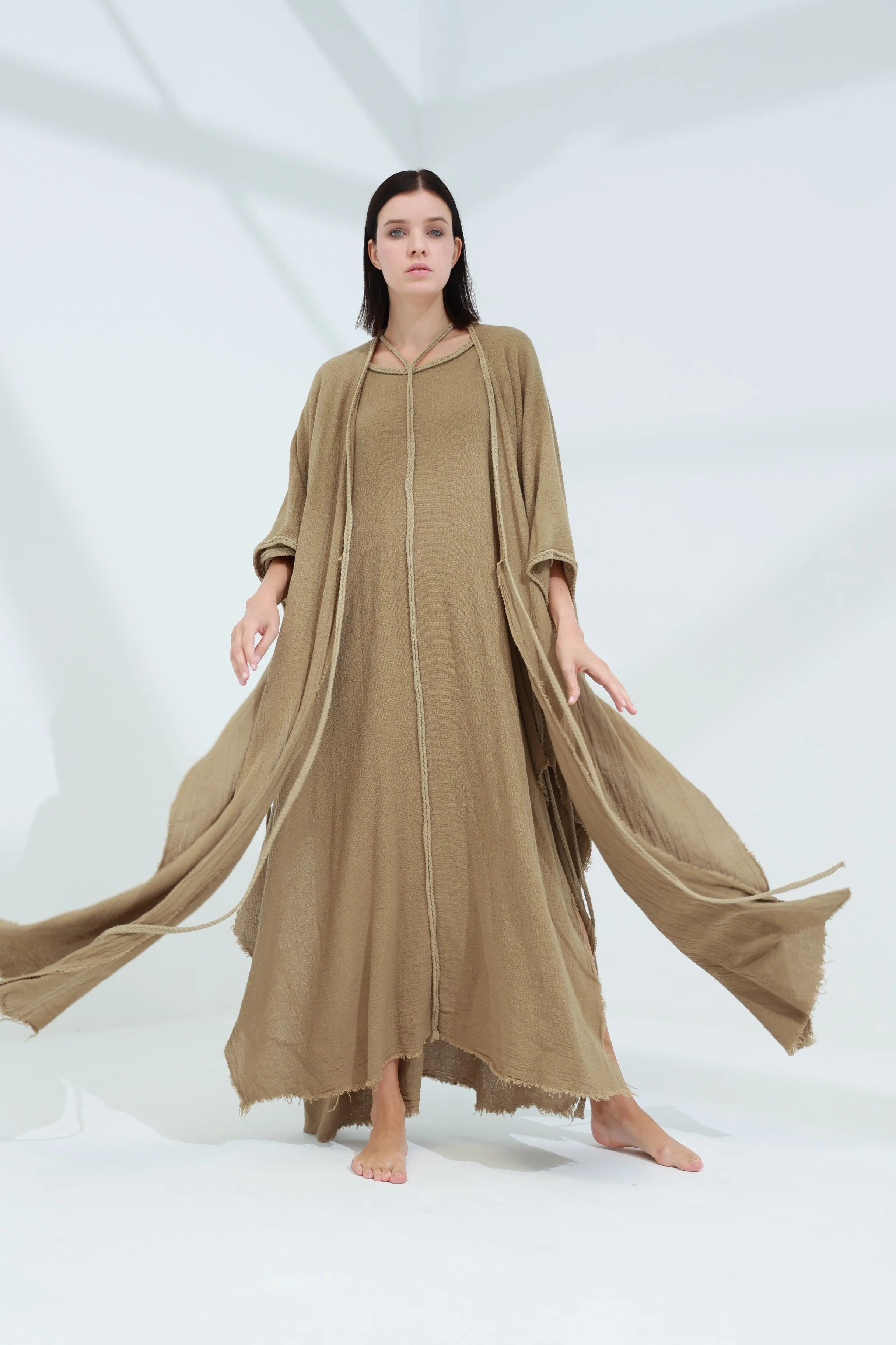 Sande Linen Abaya Coloniale