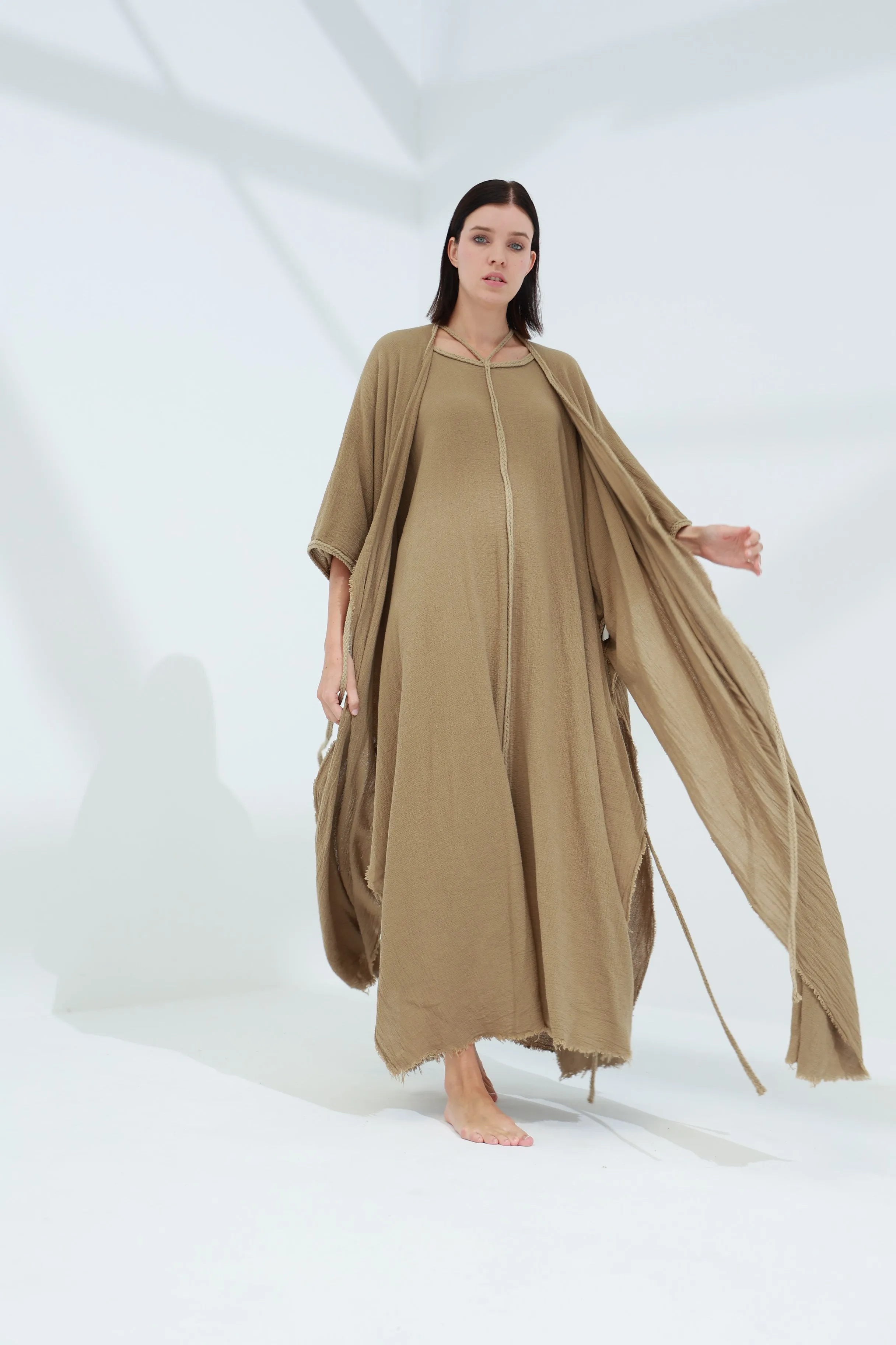 Sande Linen Abaya Coloniale