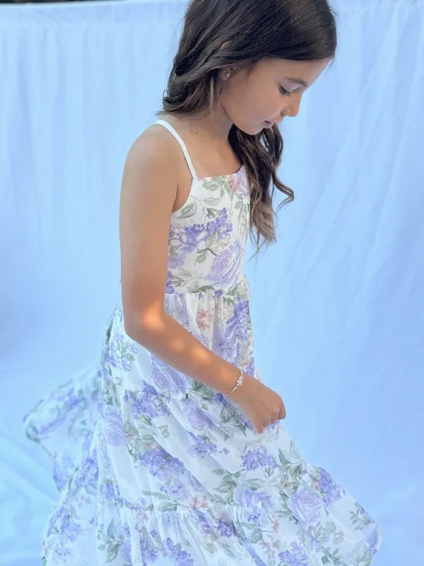 Savannah Girls Lilac Maxi Dress