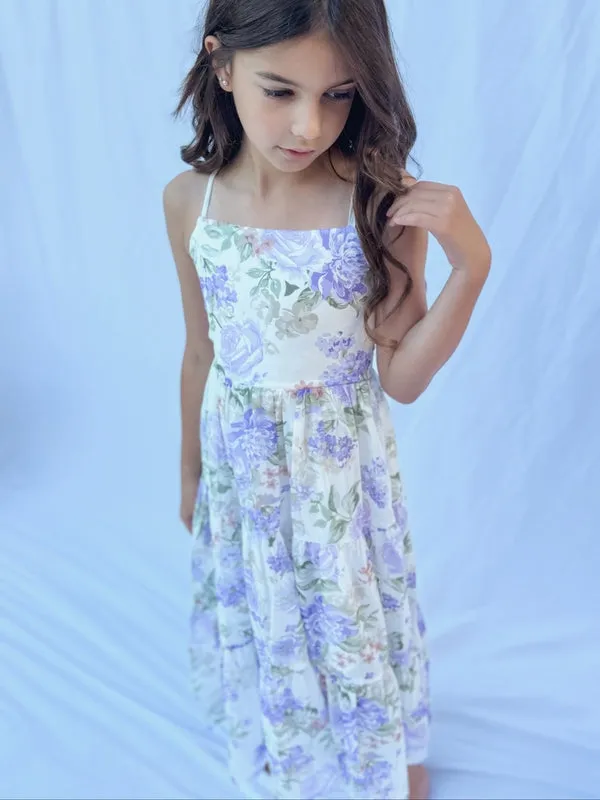 Savannah Girls Lilac Maxi Dress