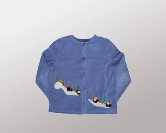 Sliding Down Penguins-Medium Christmas Sweater