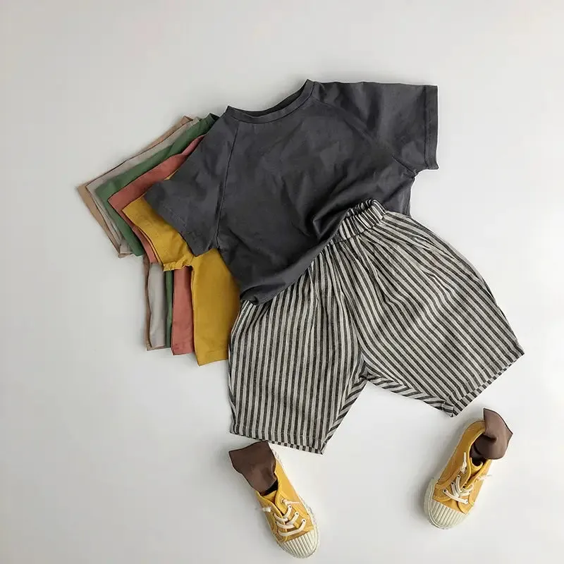 Striped Peg-Top Children's Shorts