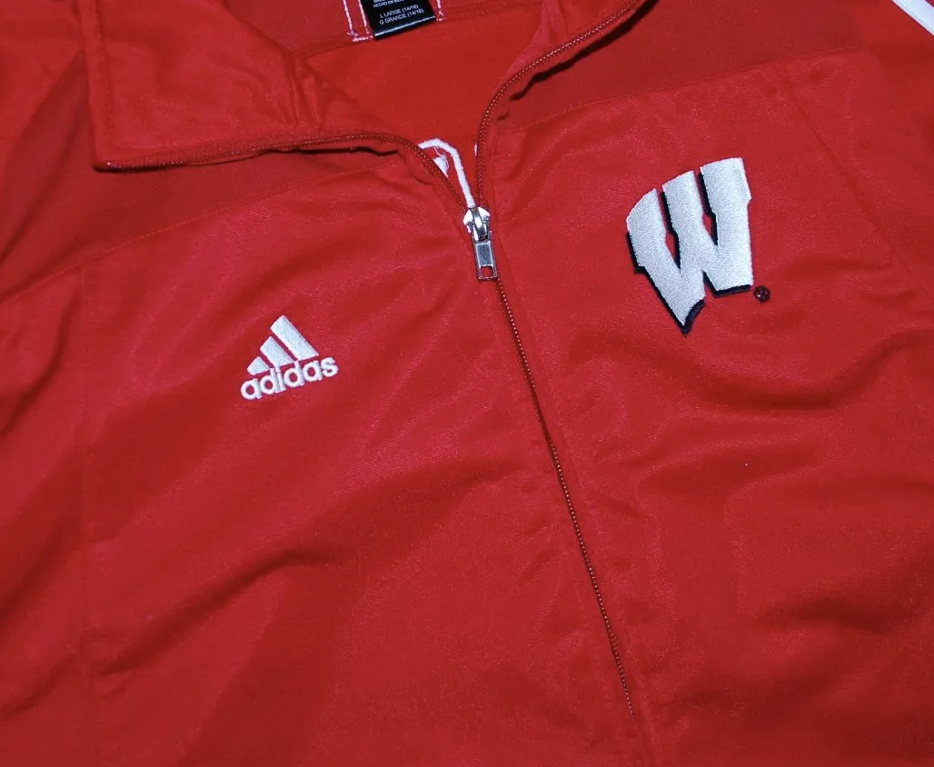 Vintage Wisco Adidas Zip Up